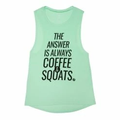Compete Every Day Coffee & Squats Women's Muscle Tank