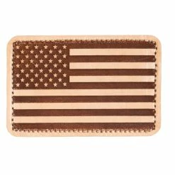 Rogue Fitness Leather US Flag Patch