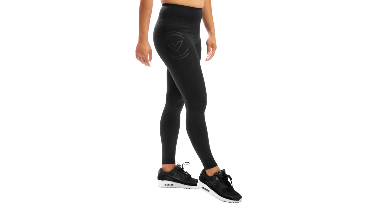 VIRUS Women's Compression Pants - Black/Black - Image 3